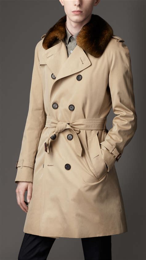 burberry fur coat men|burberry trench coat removable lining.